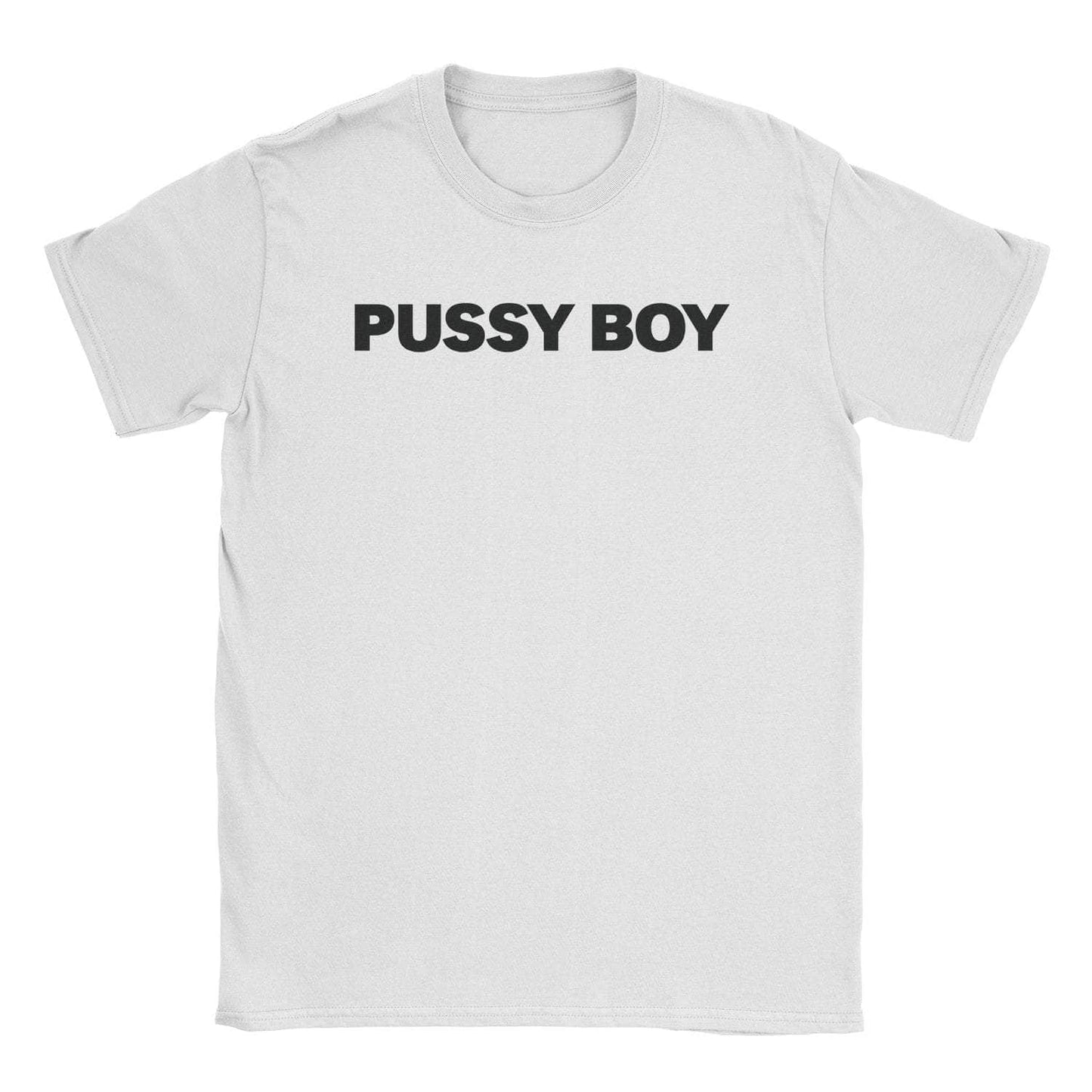A-or-B-Tees T-Shirt White / S Pussy Boy T-Shirt
