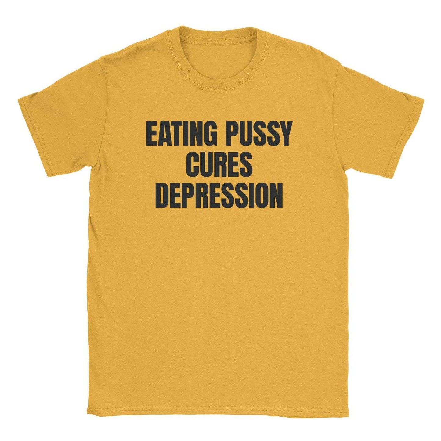 A-or-B-Tees T-Shirt Gold / S Pussy Cures T-Shirt