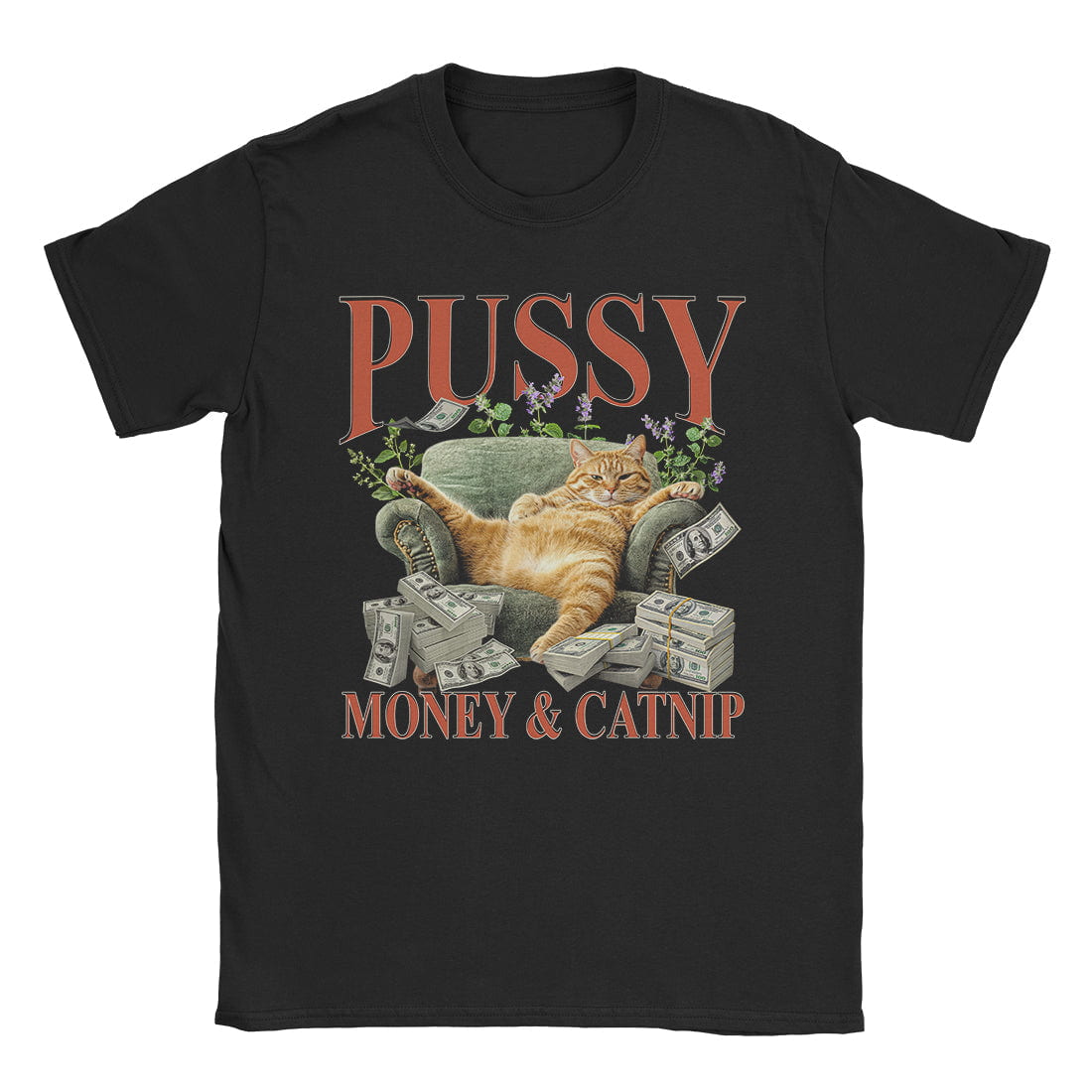 A-or-B-Tees T-Shirt Black / S Pussy Money T-Shirt