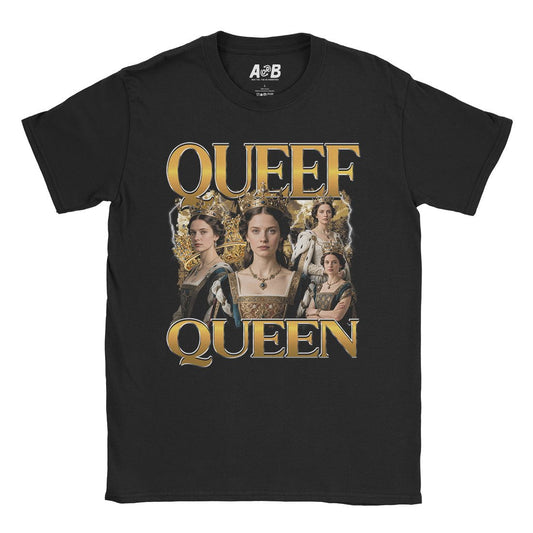 A-or-B-Tees T-Shirt Black / S Queef Queen T-Shirt
