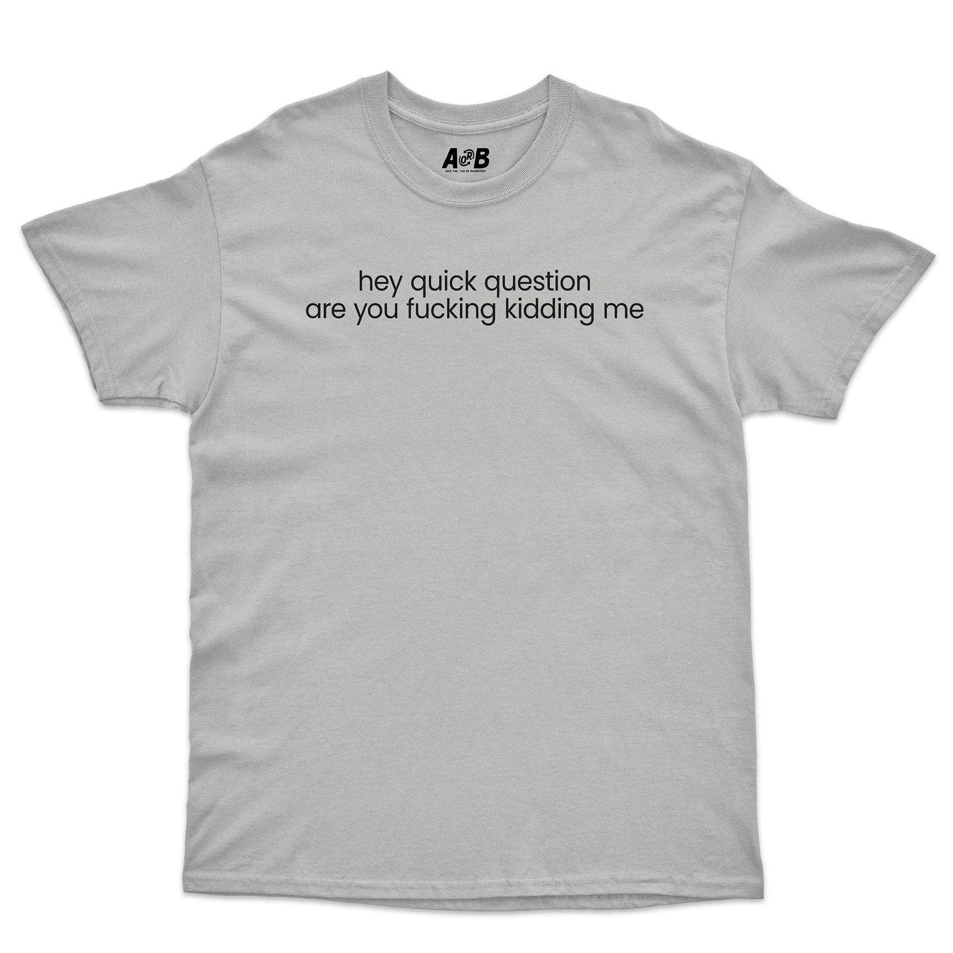 A-or-B-Tees T-Shirt Ice Grey / S Question T-Shirt