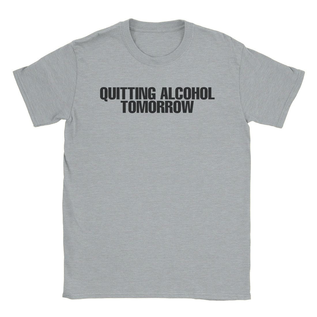A-or-B-Tees T-Shirt Sport Grey / S Quitting Alcohol T-Shirt