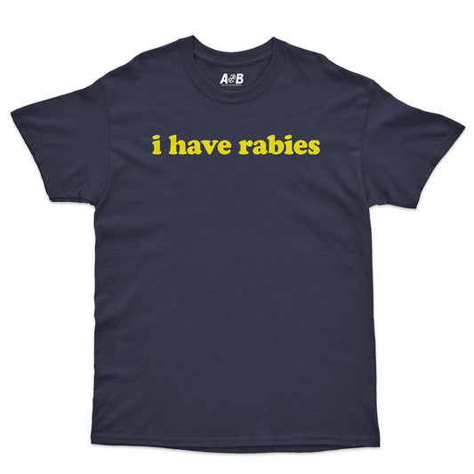 A-or-B-Tees T-Shirt Navy / S Rabies T-Shirt