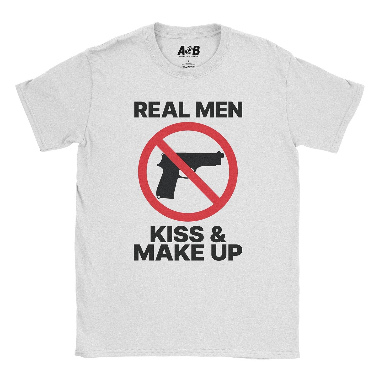 A-or-B-Tees T-Shirt White / S Real Men T-Shirt