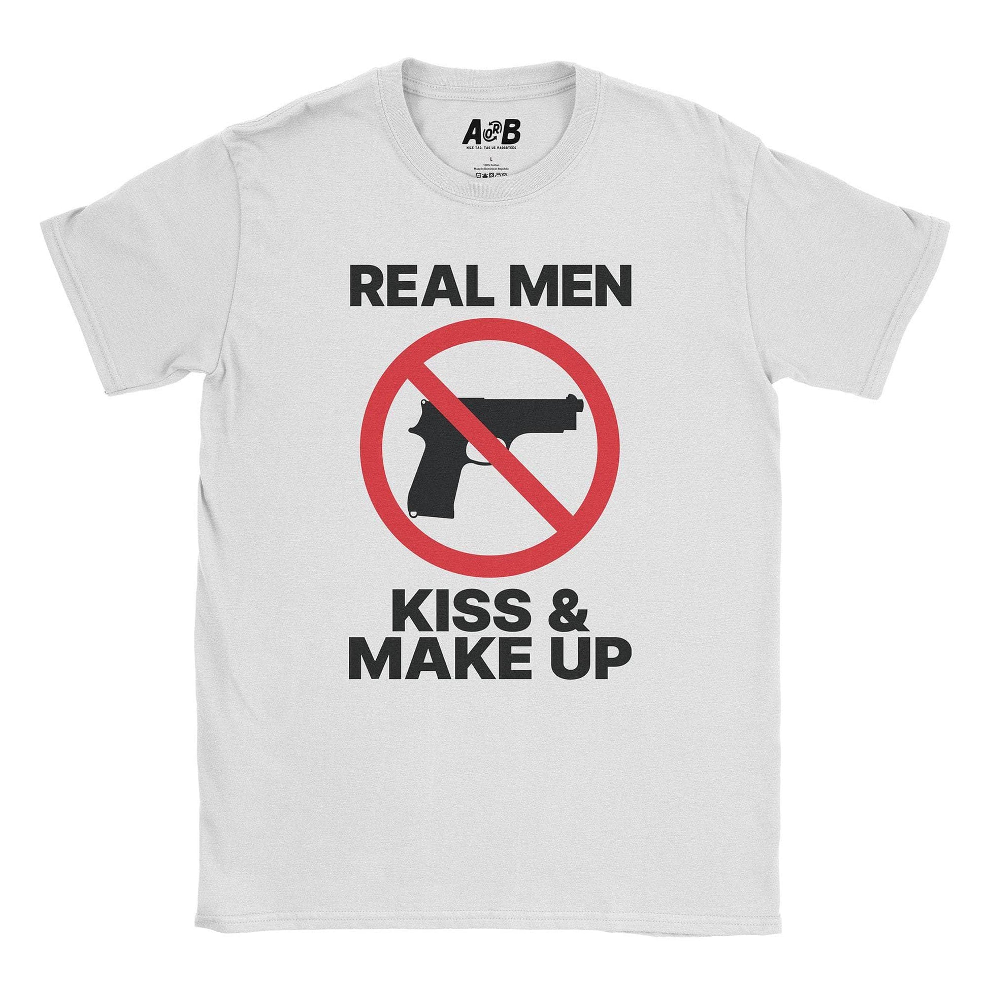 A-or-B-Tees T-Shirt White / S Real Men T-Shirt