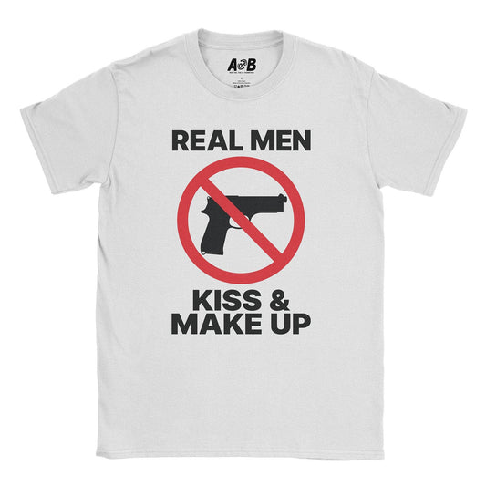 A-or-B-Tees T-Shirt White / S Real Men T-Shirt