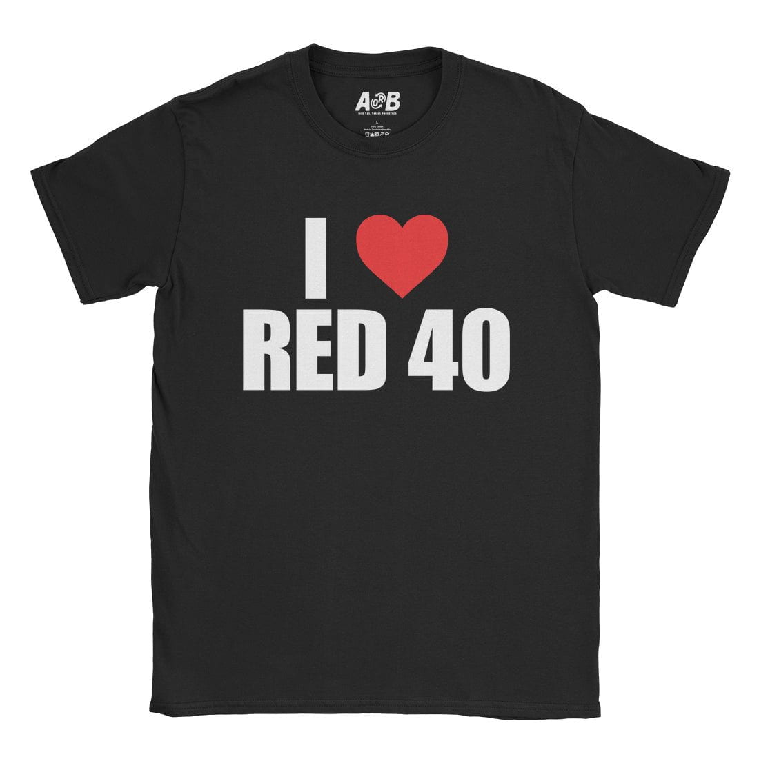 A-or-B-Tees T-Shirt Black / S Red 40 T-Shirt