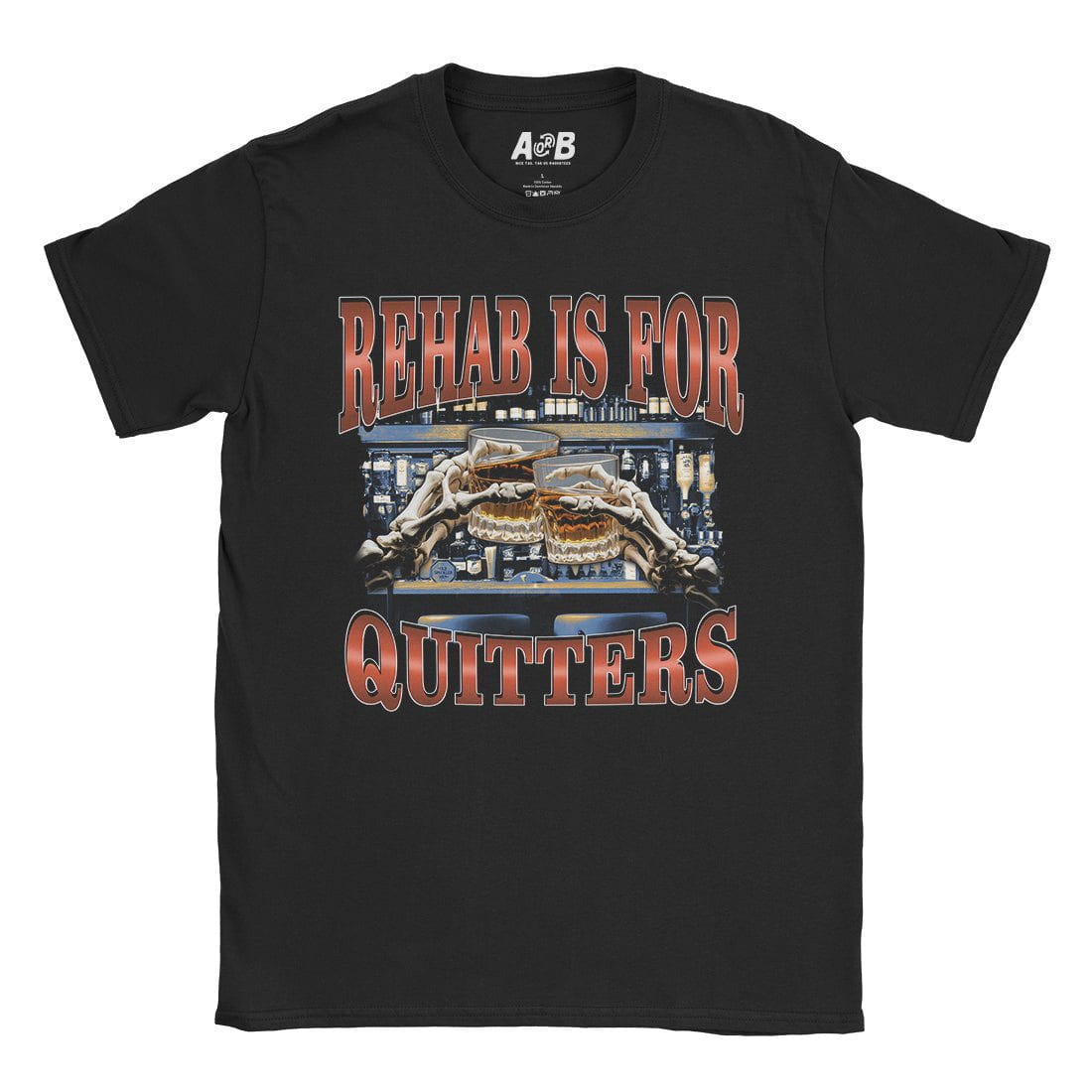 A-or-B-Tees T-Shirt Black / S Rehab T-Shirt