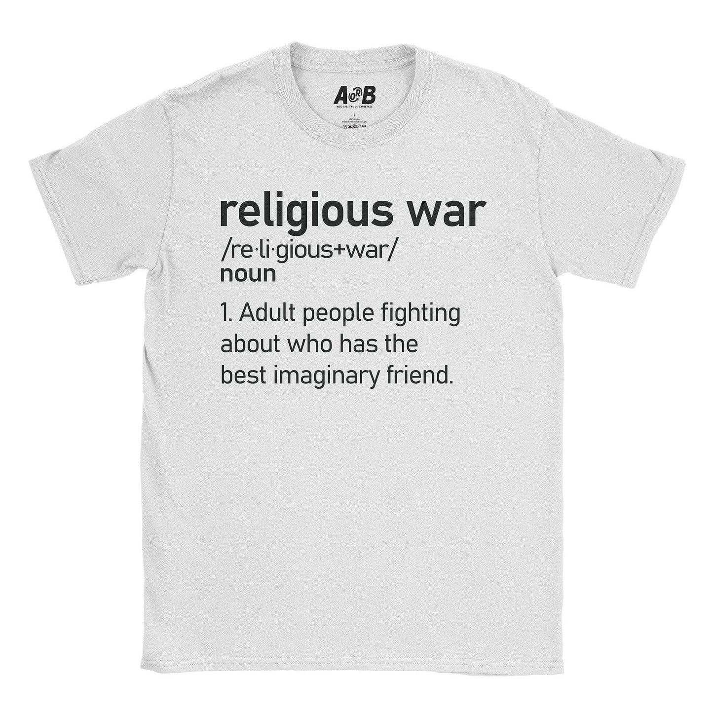 A-or-B-Tees T-Shirt White / S Religious War T-Shirt