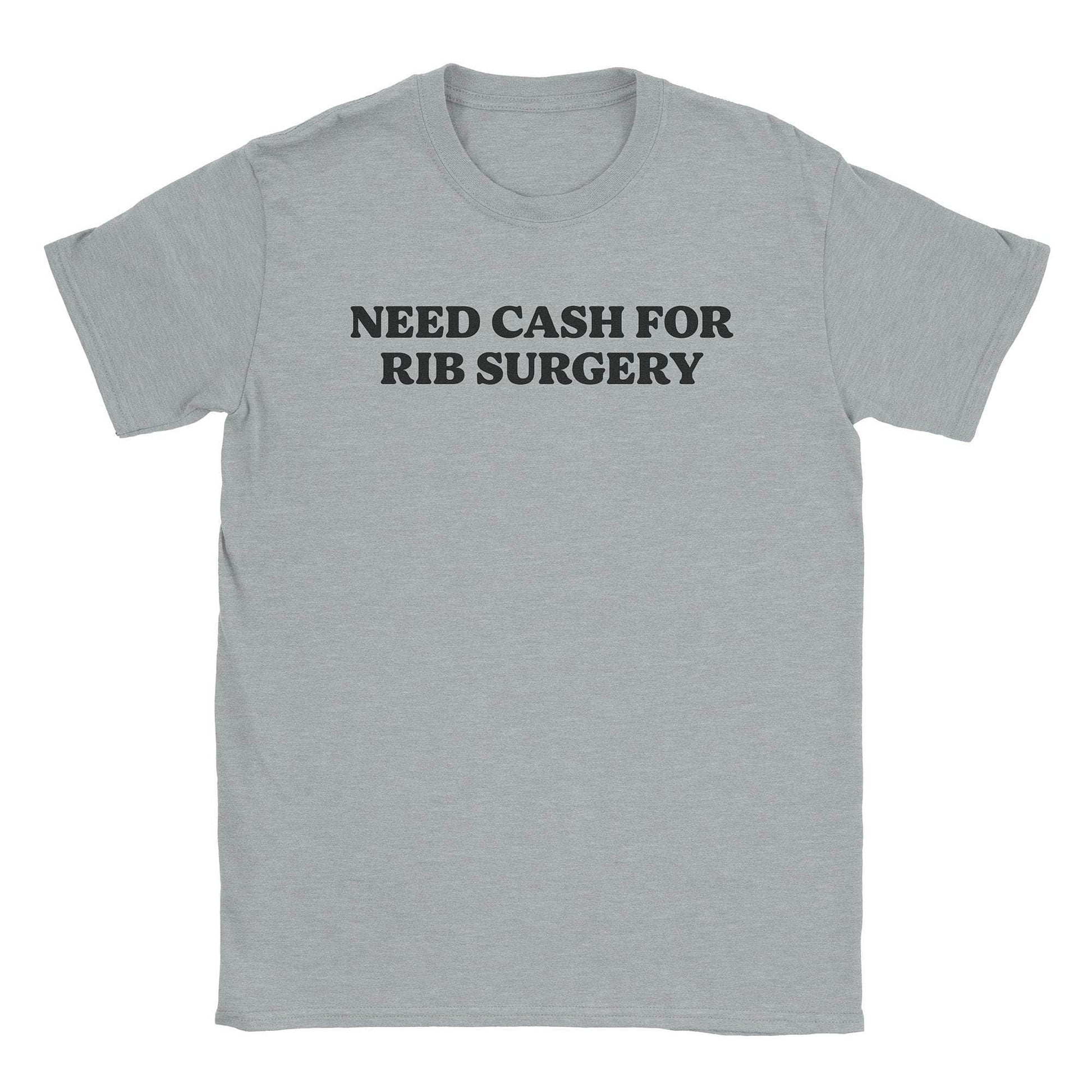 A-or-B-Tees T-Shirt Sport Grey / S Rib Surgery T-Shirt