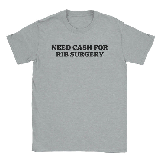 A-or-B-Tees T-Shirt Sport Grey / S Rib Surgery T-Shirt