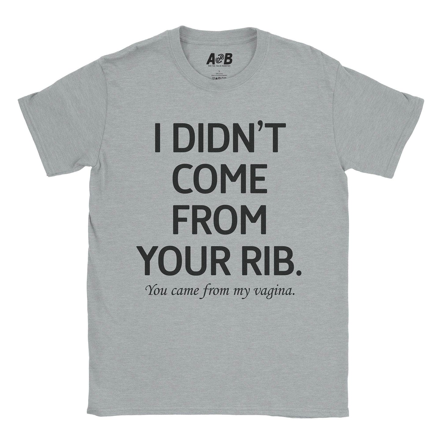 A-or-B-Tees T-Shirt Sport Grey / S Rib T-Shirt
