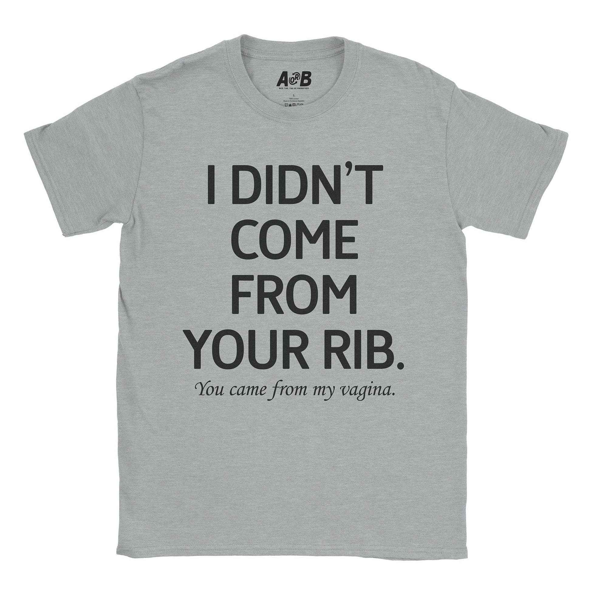 A-or-B-Tees T-Shirt Sport Grey / S Rib T-Shirt