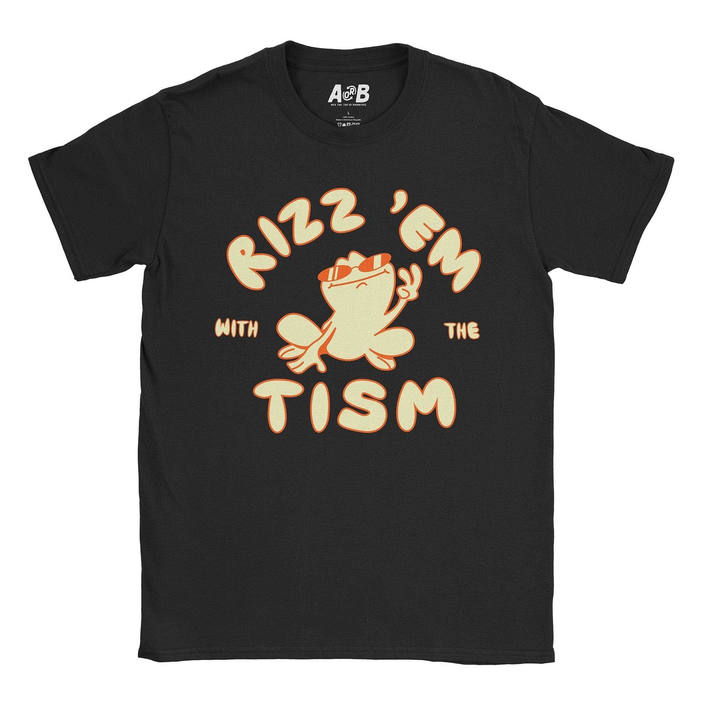 A-or-B-Tees T-Shirt Black / S Rizz 'Em Tism T-Shirt