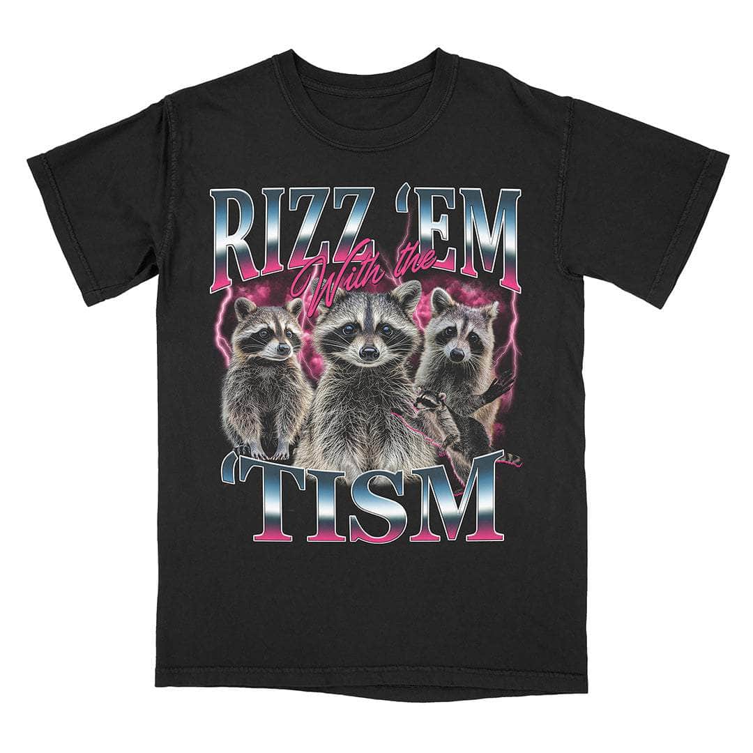 A-or-B-Tees T-Shirt Black / S Rizz 'Em 'Tism T-Shirt