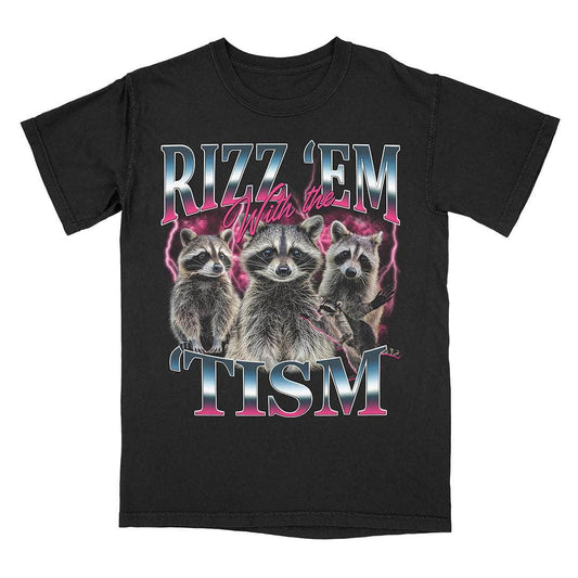 A-or-B-Tees T-Shirt Black / S Rizz 'Em 'Tism T-Shirt