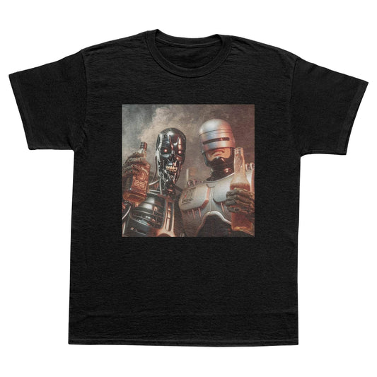 A-or-B-Tees T-Shirt Black / S Robo Beers T-Shirt