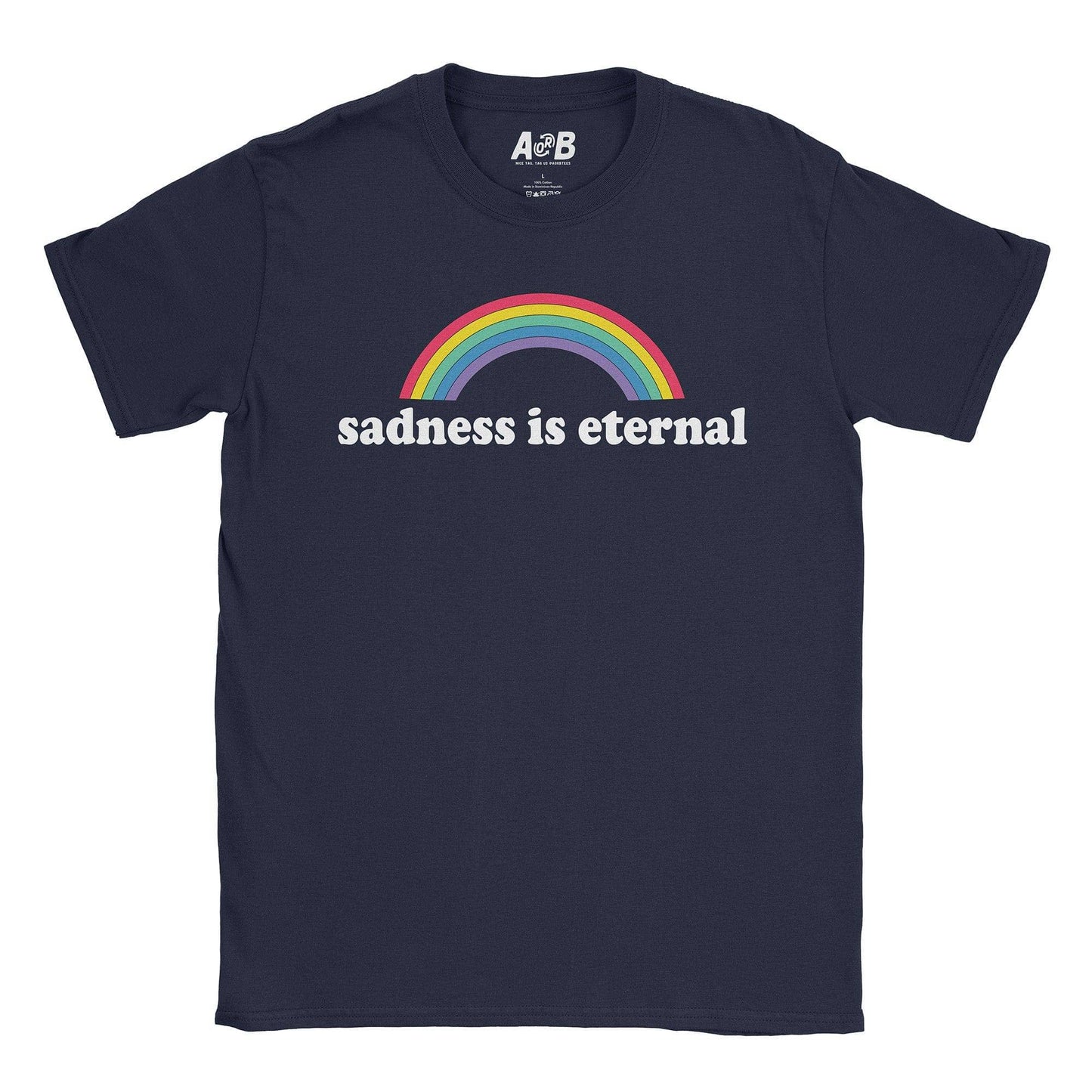 A-or-B-Tees T-Shirt Navy / S Sadness T-Shirt