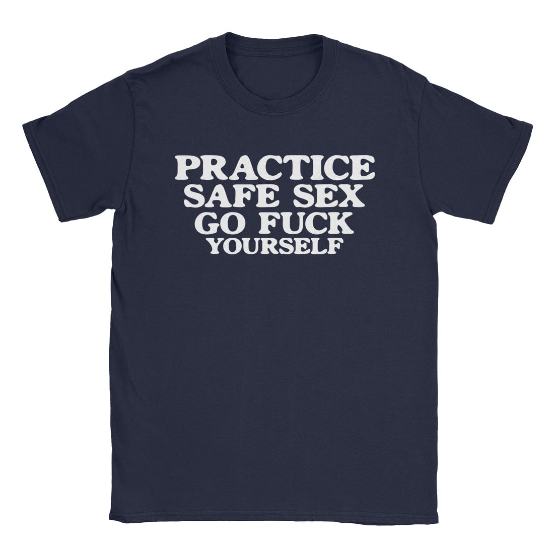 A-or-B-Tees T-Shirt Navy / S Safe Sex T-Shirt