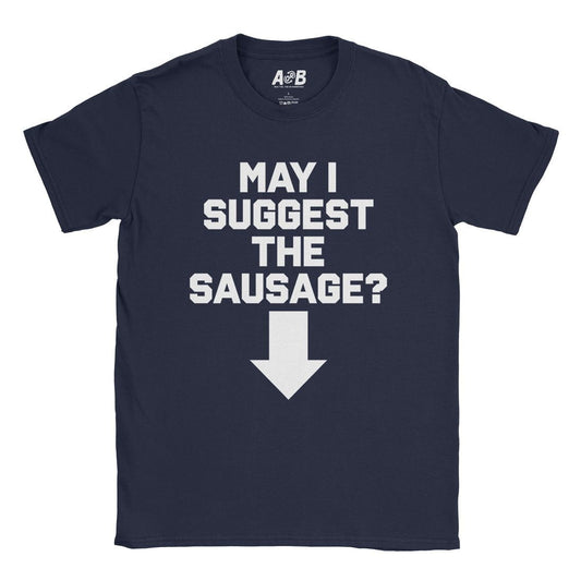 A-or-B-Tees T-Shirt Navy / S Sausage T-Shirt