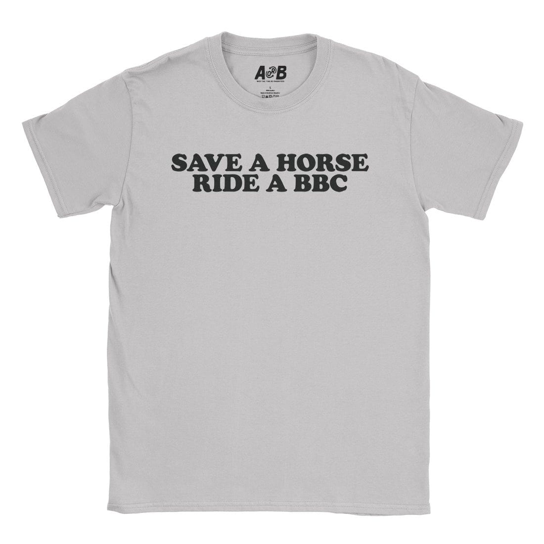 A-or-B-Tees T-Shirt Ice Grey / S Save A Horse T-Shirt