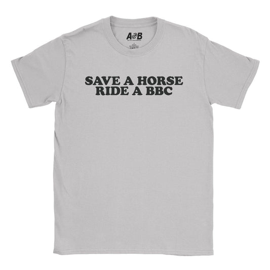 A-or-B-Tees T-Shirt Ice Grey / S Save A Horse T-Shirt