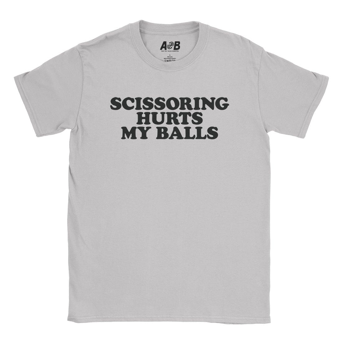 A-or-B-Tees T-Shirt Ice Grey / S Scissoring T-Shirt