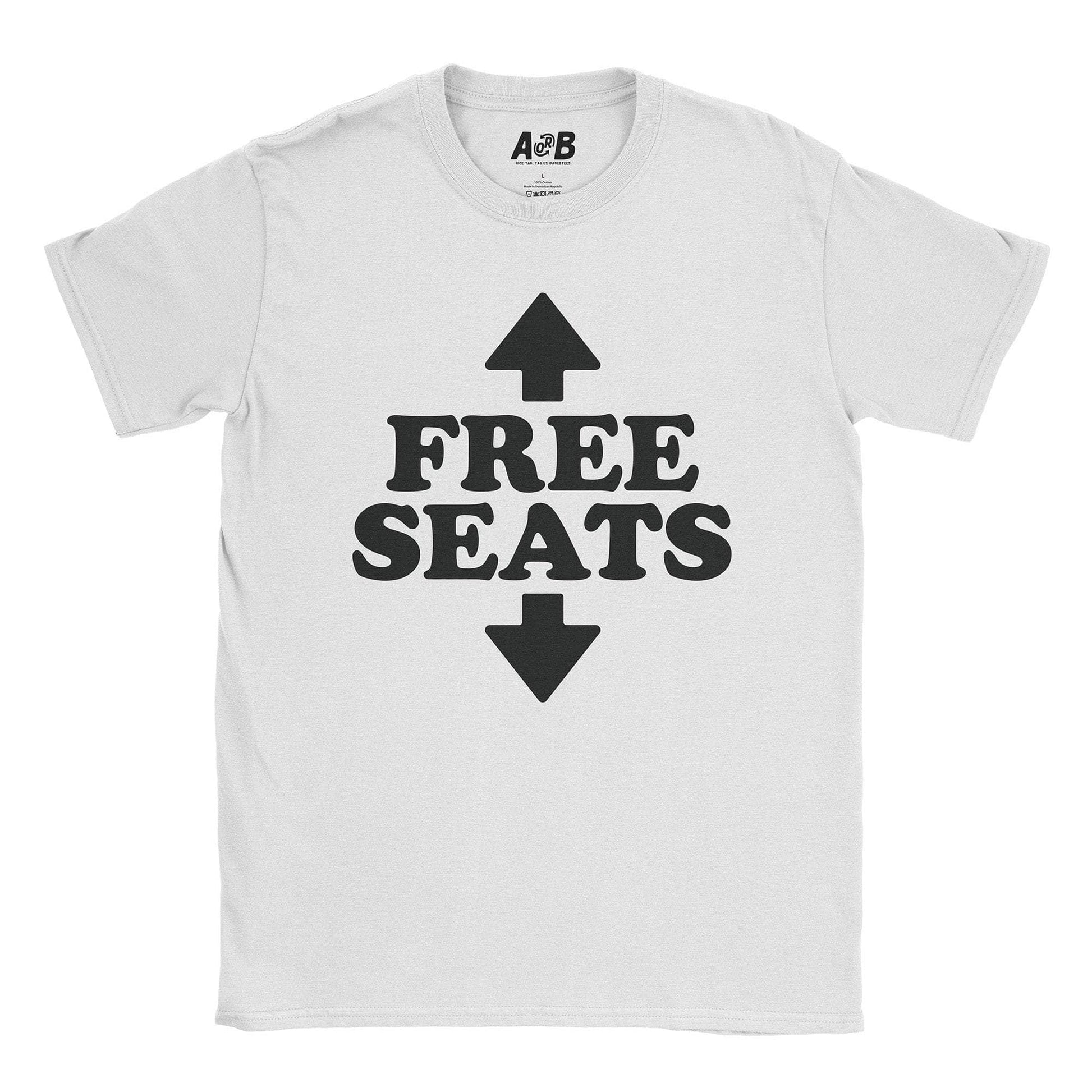 A-or-B-Tees T-Shirt White / S Seats T-Shirt