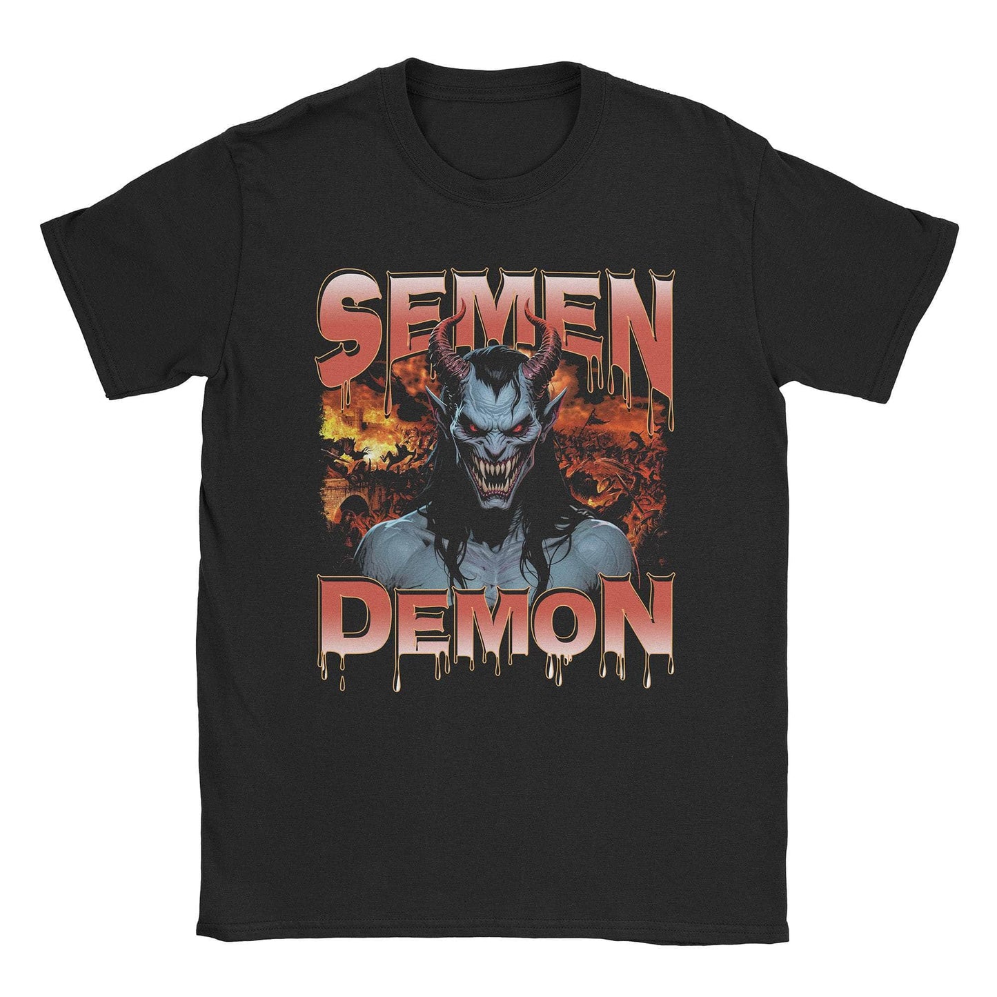 A-or-B-Tees T-Shirt Black / S Semen Demon T-Shirt