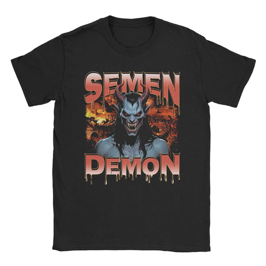 A-or-B-Tees T-Shirt Black / S Semen Demon T-Shirt