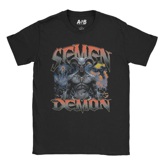 A-or-B-Tees T-Shirt Black / S Semen Demon T-Shirt