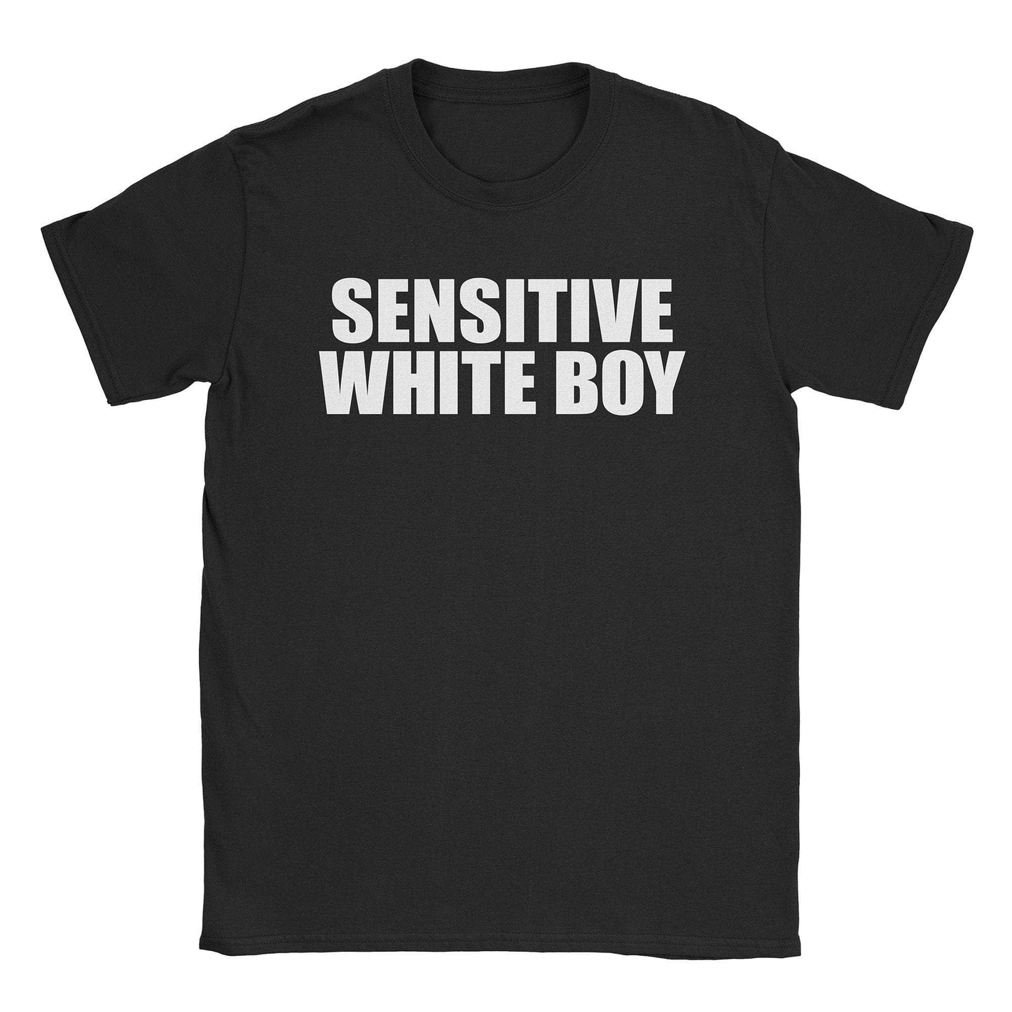 A-or-B-Tees T-Shirt Black / S Sensitive White Boy T-Shirt