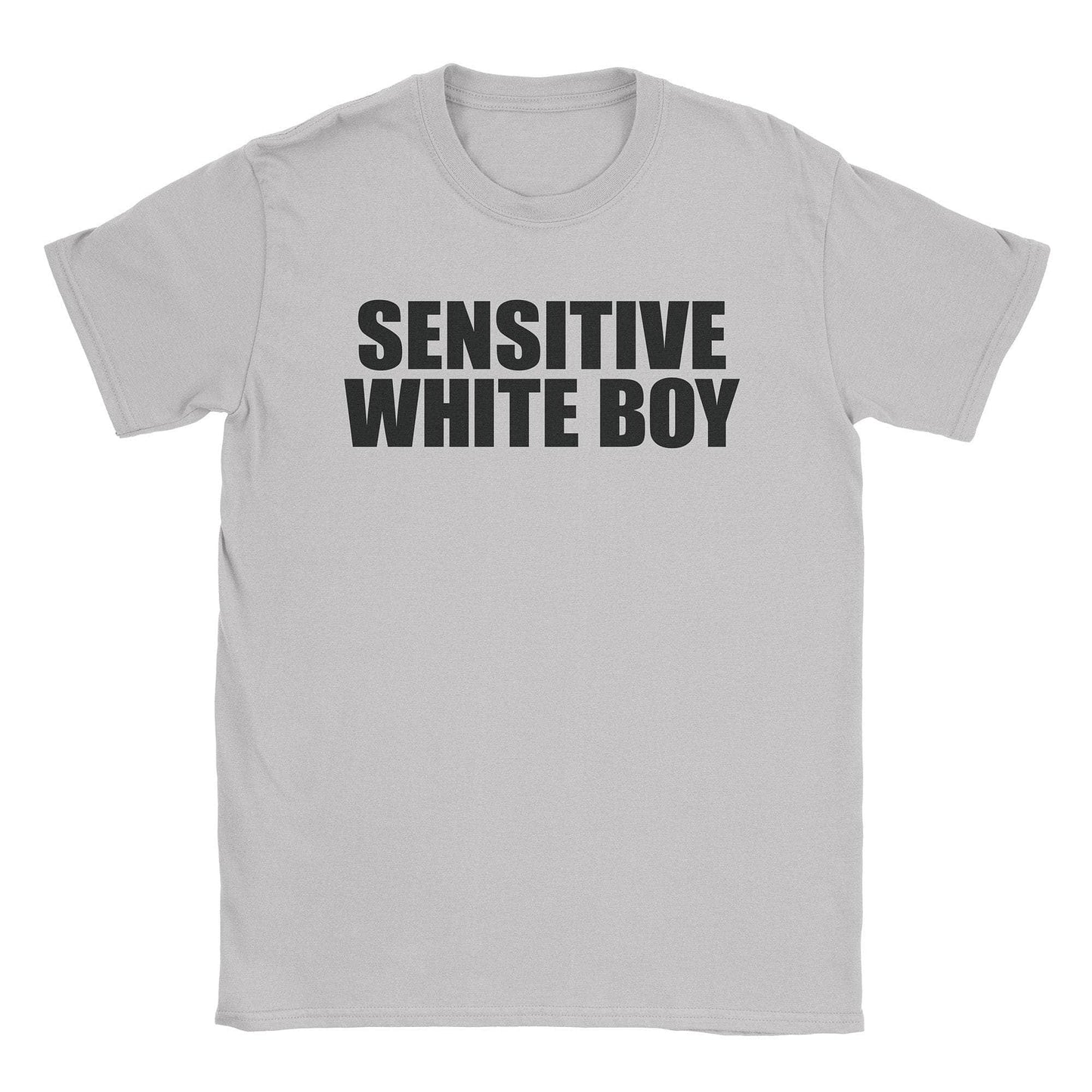 A-or-B-Tees T-Shirt Ice Grey / S Sensitive White Boy T-Shirt