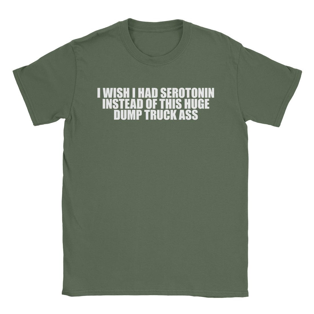 A-or-B-Tees T-Shirt Military Green / S Serotonin T-Shirt
