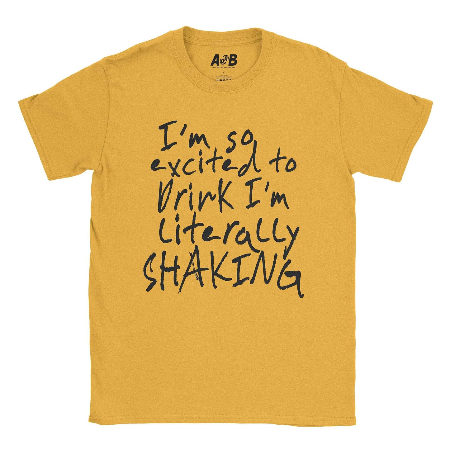 A-or-B-Tees T-Shirt Gold / S Shaking T-Shirt