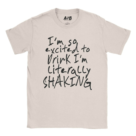 A-or-B-Tees T-Shirt Natural / S Shaking T-Shirt
