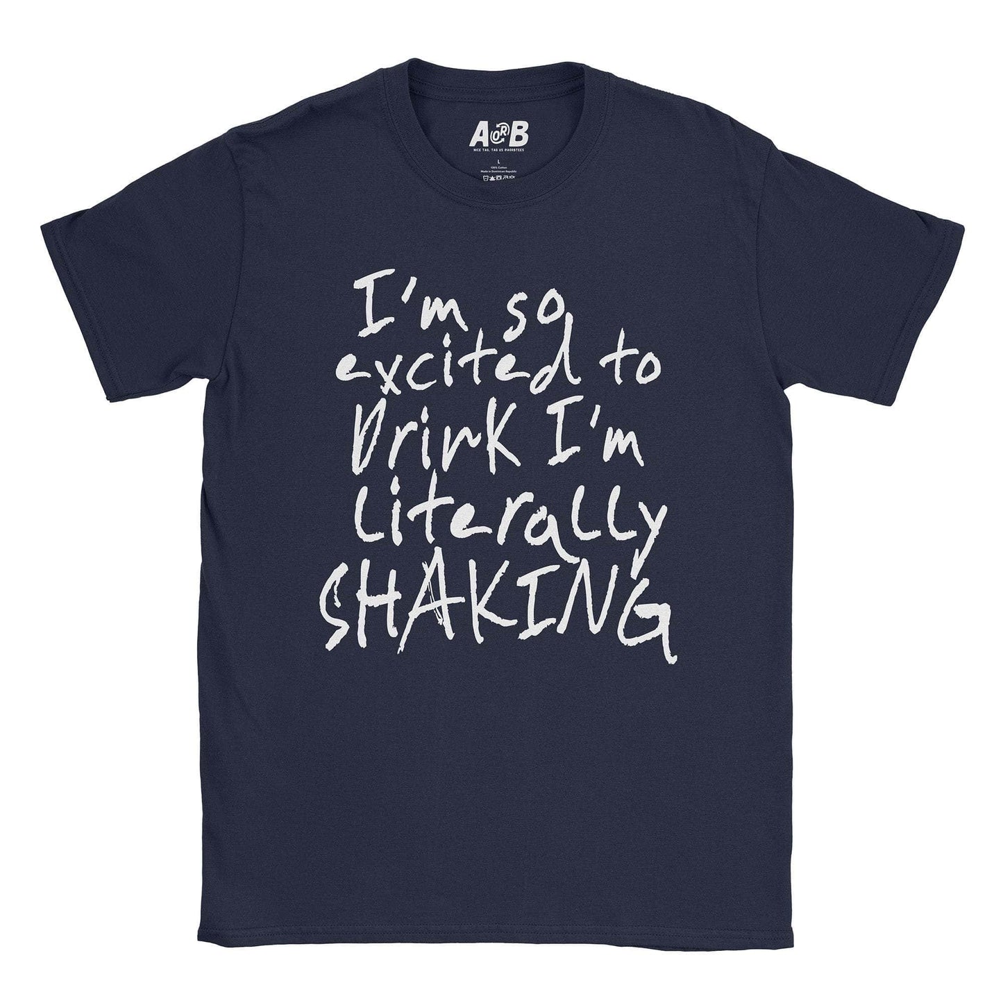 A-or-B-Tees T-Shirt Navy / S Shaking T-Shirt