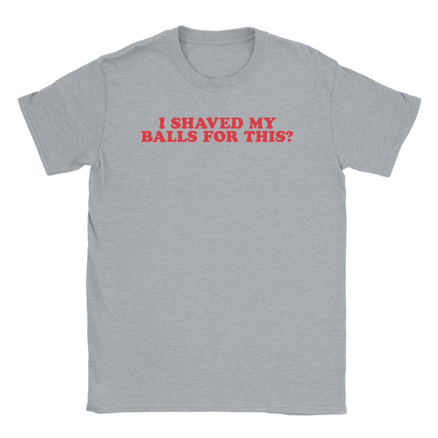 A-or-B-Tees T-Shirt Sport Grey / S Shaved Balls T-Shirt