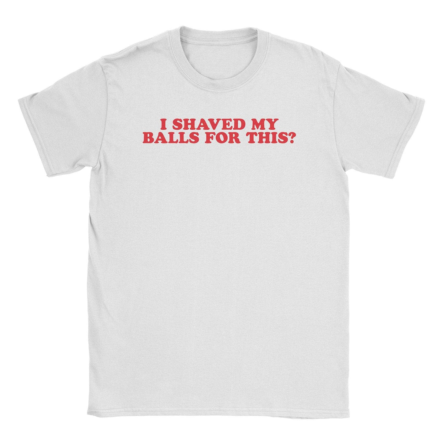 A-or-B-Tees T-Shirt White / S Shaved Balls T-Shirt