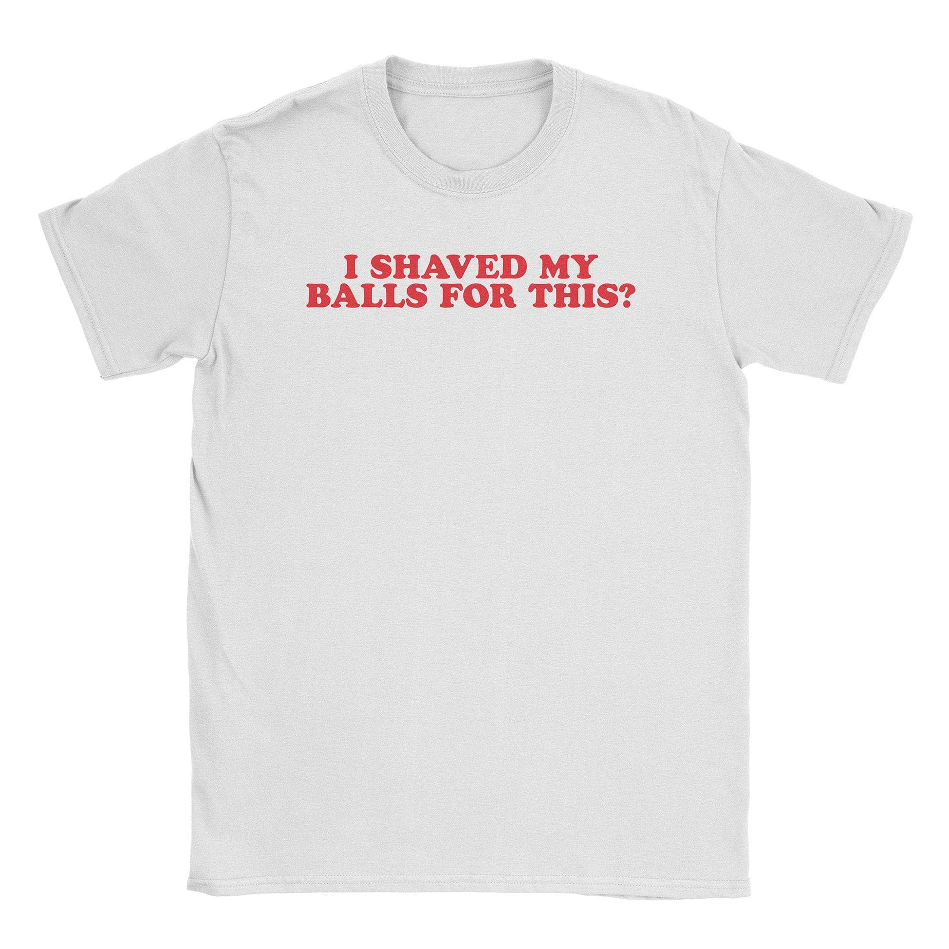 A-or-B-Tees T-Shirt White / S Shaved Balls T-Shirt