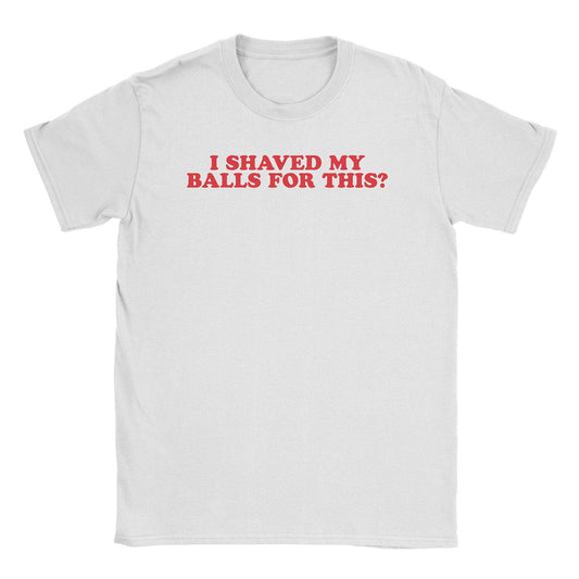 A-or-B-Tees T-Shirt White / S Shaved Balls T-Shirt