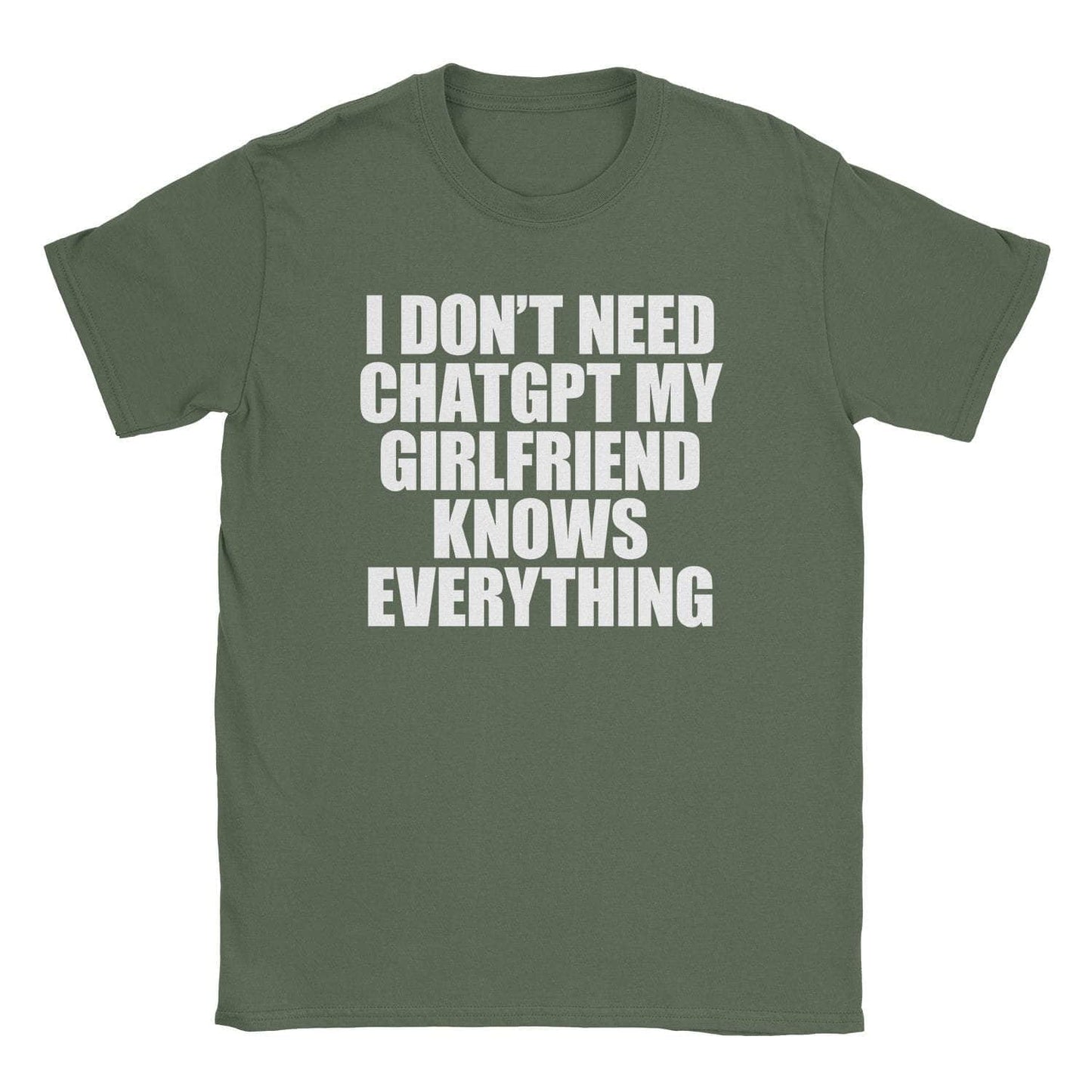 A-or-B-Tees T-Shirt Military Green / S She Knows T-Shirt