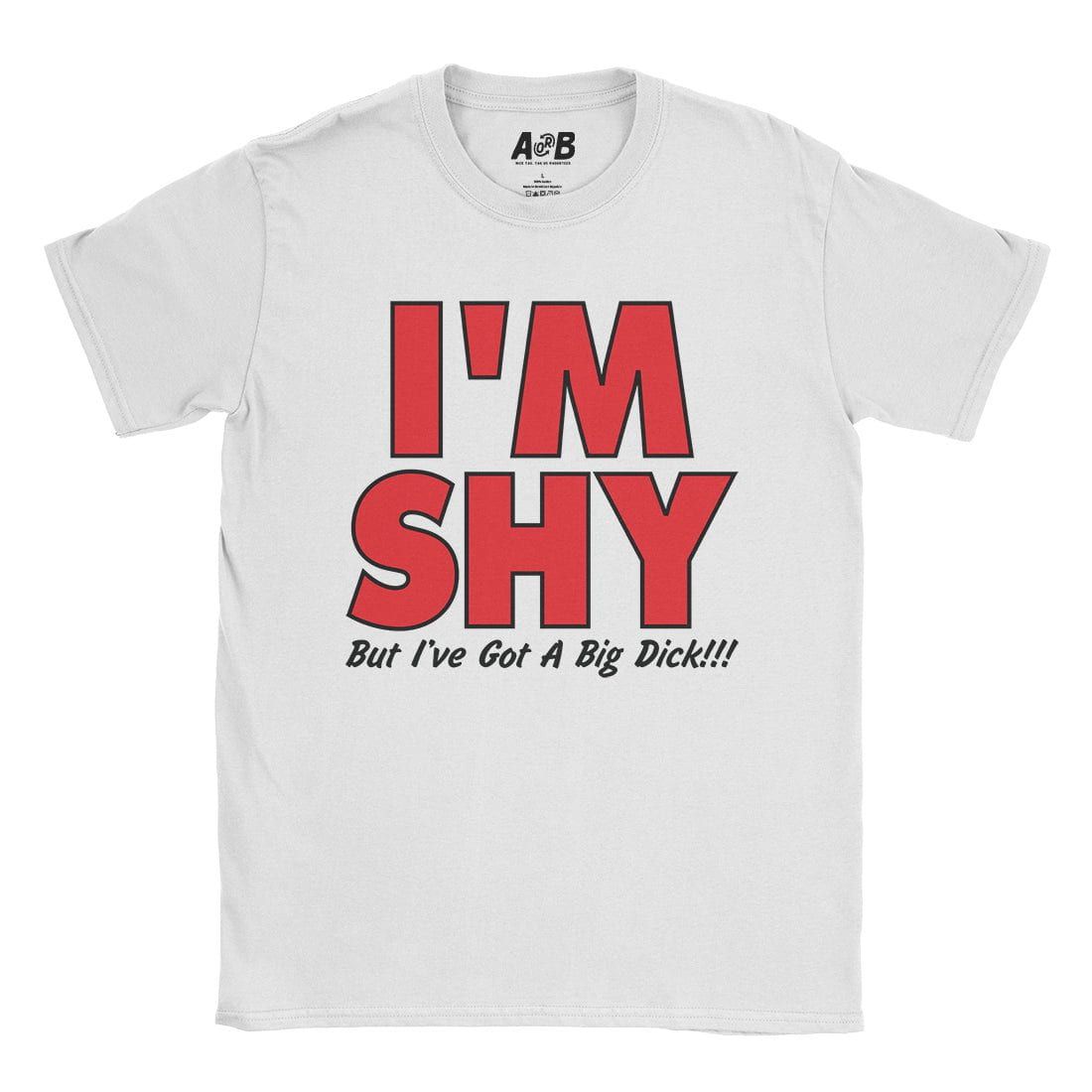 A-or-B-Tees T-Shirt White / S Shy Guy T-Shirt