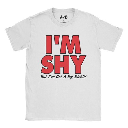 A-or-B-Tees T-Shirt White / S Shy Guy T-Shirt