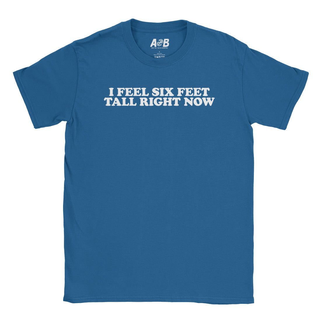 A-or-B-Tees T-Shirt Royal / S Six Feet Tall T-Shirt