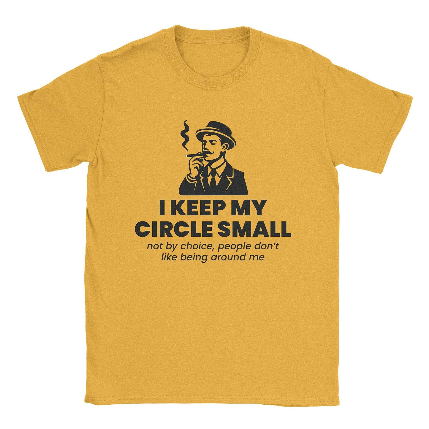 A-or-B-Tees T-Shirt Gold / S Small Circle T-Shirt