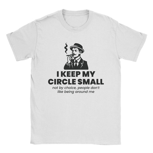 A-or-B-Tees T-Shirt White / S Small Circle T-Shirt