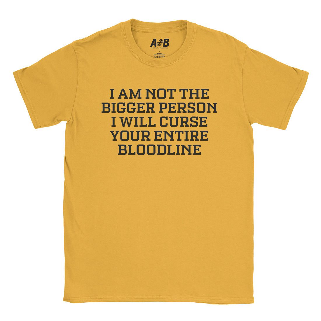 A-or-B-Tees T-Shirt Gold / S Smaller Person T-Shirt