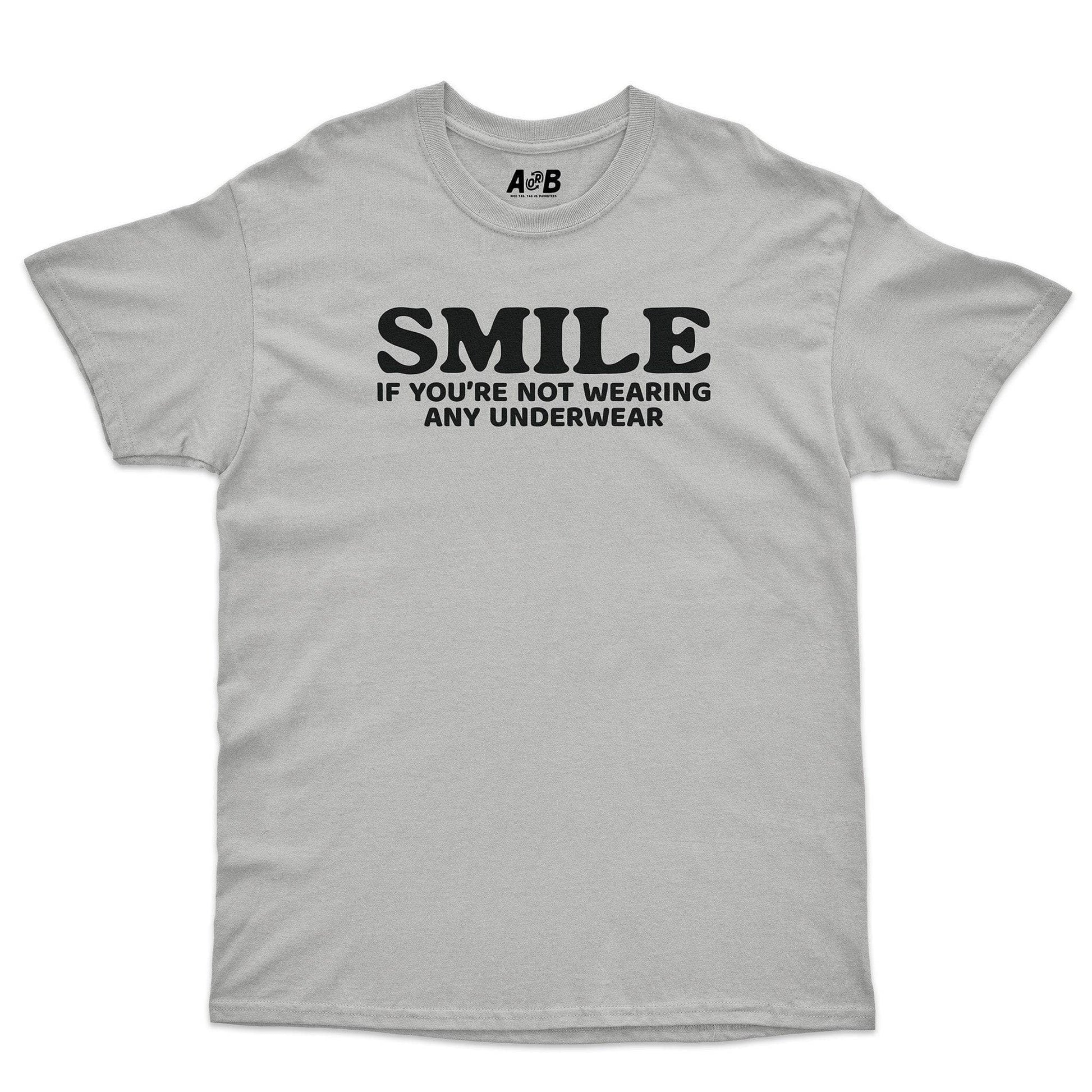 A-or-B-Tees T-Shirt Ice Grey / S Smile T-Shirt