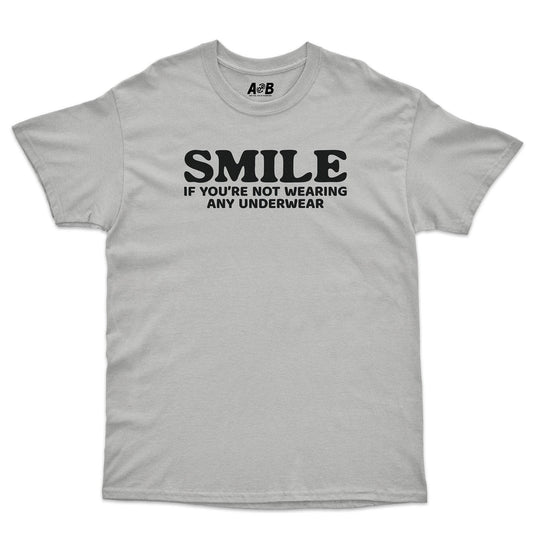 A-or-B-Tees T-Shirt Ice Grey / S Smile T-Shirt